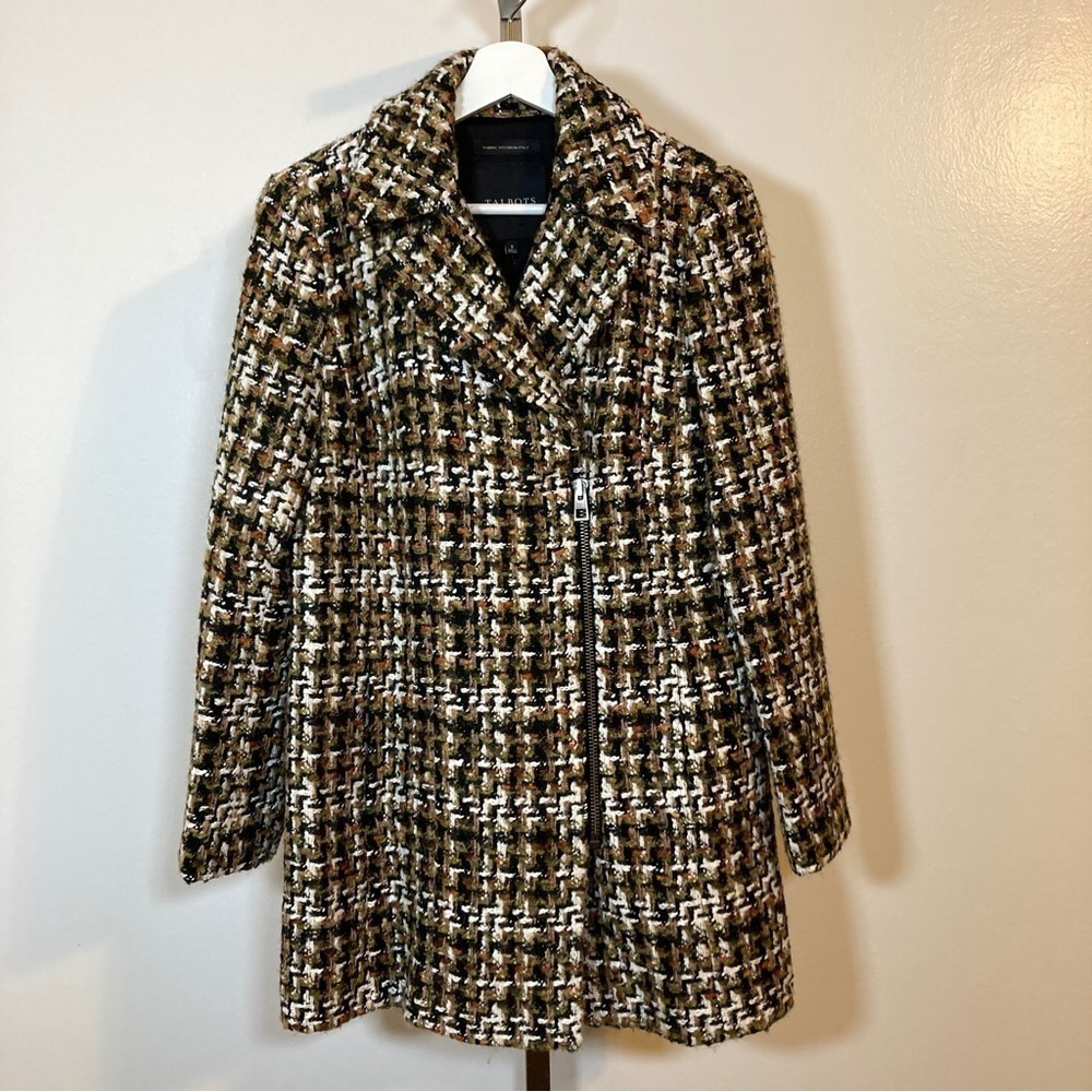NWT Talbots Luxe Woven Jacket wool and metallic blend size small - Picture 2 of 11